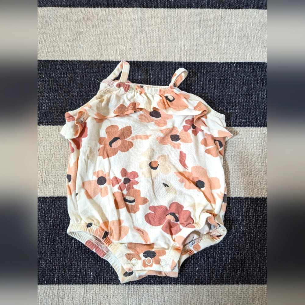 Grayson mini 6-9M Sleeveless Floral Bodysuit